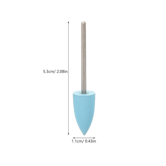 Silicone Nail Drill Bit Set Grit for Nails Polishing Grinding Tools Cuticle Drill Bits for Manicure Pedicure Care Supply Salon Use