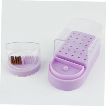 Hot Sell Nail Drill Bit Holder Display Organizer Case - Dustproof Carbide Bit Storage Container Box For Manicure Tools Nail Salon