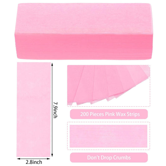 Non Woven Wax Strips  for All Skin Types Facial and Body Hair Removal Wax Paper Strips Epilating for Leg, Chest, Back, Intimate Area And Face