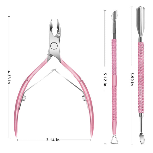 Wholesales Factory Price Professional Cuticle Remover Tool Kit, Cuticle Cutter Set, Cuticle Nippers, Cuticle Clippers for Women, Manicure Pedicure Tool