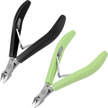 Best Quality Cuticle Trimmer, Professional Nail Cuticle Cutter, Stainless Steel Cuticle Remover Nippers with Non-Slip Silicone Handle, Manicure Tools for Nail Care