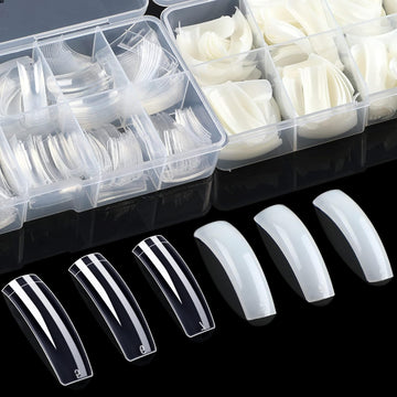 Nail Tips Acrylic Nails 10 sizes Artificial Half Cover False Flake Nail Tips for Nail Salon Homr DIY Nail Art