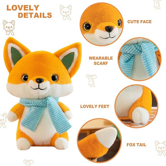 Best Price Plush with Wearable Scarf Cute Stuffed Animals Plushies Toy Pillow Gifts for Kids Yellow