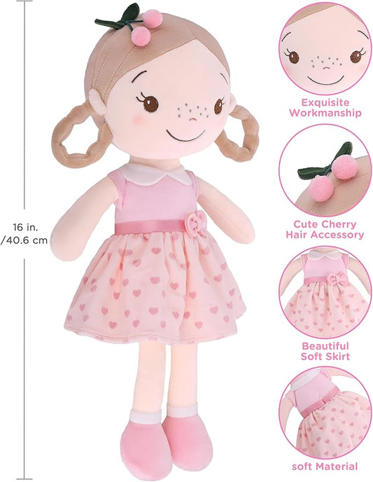 Hot Sale  Buddy Baby Doll, Soft Annette Doll  for Birthday Gift,Christmas Plush Toys Gift for Toddler Kids Infants