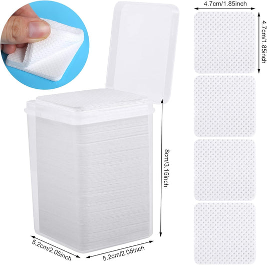 Good Price Gel Polish Remover Clean Cotton Pads and Acetone Dispenser,Non-Woven Fabric Eyelash Glue Wipes Paper with Refillable Bottle for Nail Art