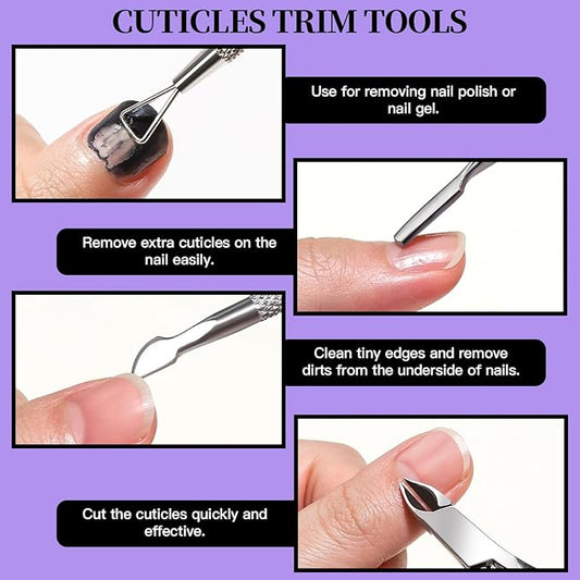 Best Price Nail Care Kit, Nail Files, Nail Buffer Block, Cuticle Nippers, Cuticle Trimmer, Cuticle Pusher, Nail Tools, Nail Kit, Pedicure & Manicure Tools, Nail Prep Kit, Manicure Kit for Women
