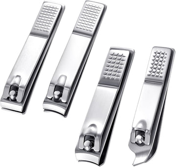 Professional Nail Clippers Flat Toenail Clippers Stainless Steel Toenail Clippers Manicure Pedicure Sturdy Trimmer Set for Men and Women