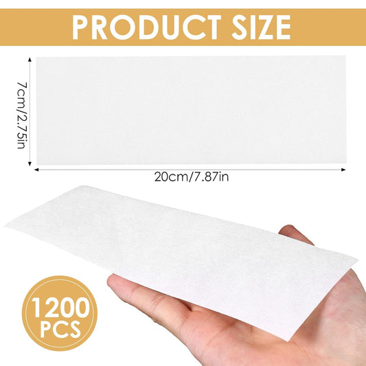 Best Quality Non Woven Wax Strips Body and Facial Hair Removal Waxing Strip Soft Waxing Paper Sheets for Arm Leg Underarm Face Eyebrow Armpit Chest Back and Bikini