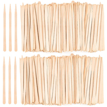 Professional Spa Wooden Wax Sticks - Eyebrow, Lip, Nose Small Waxing Applicator Sticks for Hair Removal and Smooth Skin - Spa and Home Usage