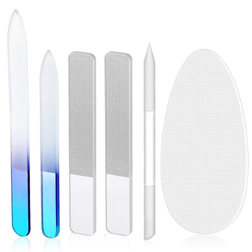 Factory Direct Selling Nail File and Nail Shiner Set Manicure Pedicure Glass File Buffer Cuticle Trimmer Nano Finger Nano Foot Scrubber Callus Remover Foot Care Pedicure Fingernails Toenail