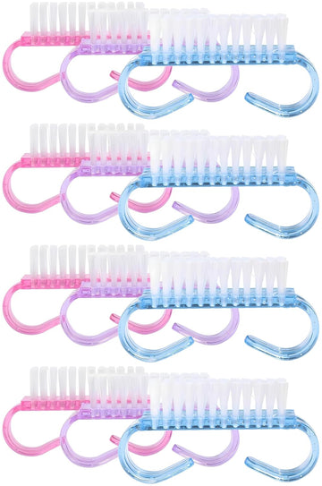 Best Selling Handle Grip Nail Brush, Hand Fingernail Scrub Cleaning Brushes for Toes and Nails Cleaner, Pedicure Scrubbing tool kit for Men and Women