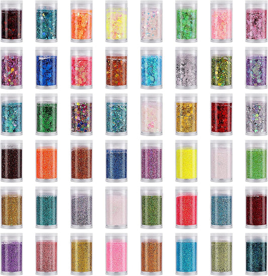 Multi Shapes Colorful Nail Glitter,  Acrylic Nails Art Glitter Powder Sequin, Retro Copper Iridescent Flake Paillette Sparkle Tip 120g for Gel Polish, Face, Eyes, Body, Hair, Jewelry, Resin -Golden Age