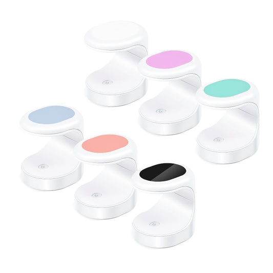 SUN Mini UV LED Lamp for Gel Nails, Portable 16W USB Nail Lamp UV/LED Nail Light Nail Polish Dryer & 9pcs Beads UV Flashlight Nail Art Tools for Girl Woman