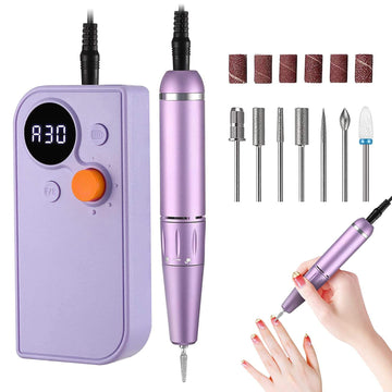 Portable Nail Drill Kit Rechargeable Machine Set for Acrylic Nails, Polishing, Manicure Pedicure Tool