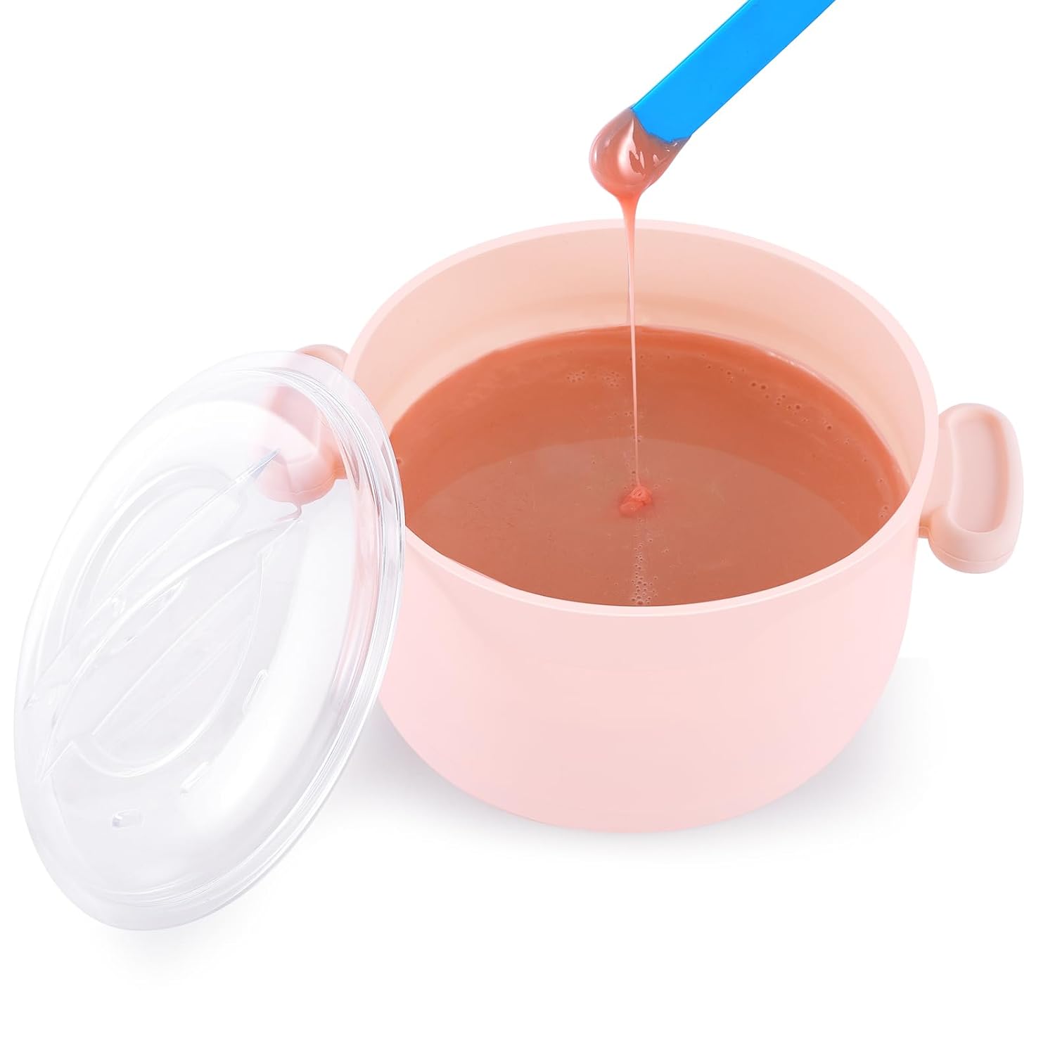 Hair Removal Wax Heater - Mini Foldable & Portable Wax Warmer Device for Face, Body, Bikini Line - Fast-Heating Compact Design for Home, Salon & Travel Use