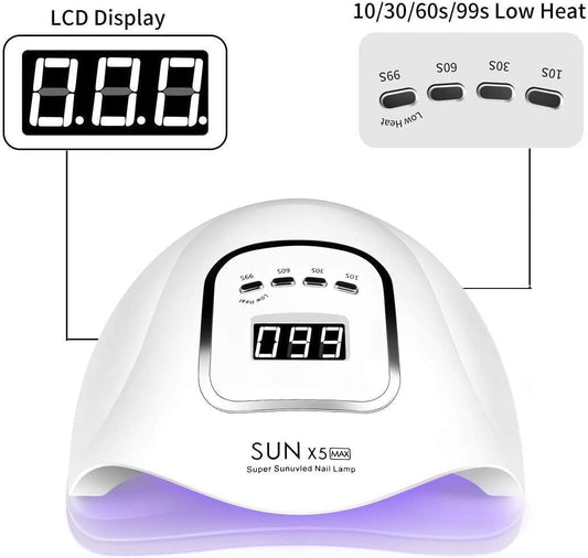 Best Selling Factory UV LED Nail Lamp with 72 Beads,  320W Nail Curing Lamps for Gel Polish ,Led Nail Dryer, Professional Nail Art Drying Tools for Fingernail and Toenail