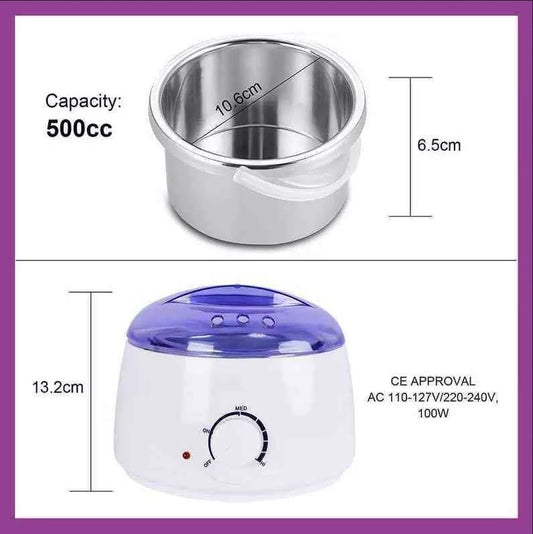 Factory Direct Wax Warmer Machine for Hair Removal for Full Body, Legs, Face, Eyebrows, Bikini, Brazilian at Home Waxing Kit for Women Men