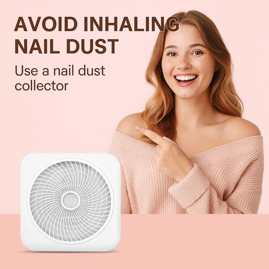 High quality Nail Dust Collector with Lamp, Electric Nail Vacuum Cleaner Dust Fan, Suction Machine for Manicure Acrylic Gel Nails Polishing, Nail Dust Collector Nail Tech Low Noise for Salon Home
