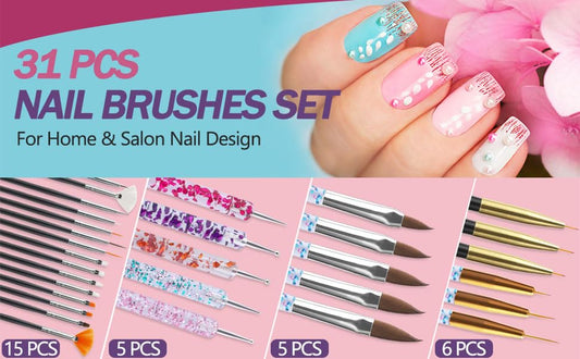 Good Price Nail Art Pens brushes,Nail Art Tool Set,Nail Dotting Tools,Nail Dust Brush,Striping Nail Art Brushes for Long Lines,Nail Drawing Pen For Salon and Home