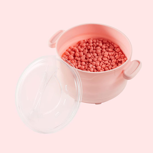 Hair Removal Wax Heater - Mini Foldable & Portable Wax Warmer Device for Face, Body, Bikini Line - Fast-Heating Compact Design for Home, Salon & Travel Use