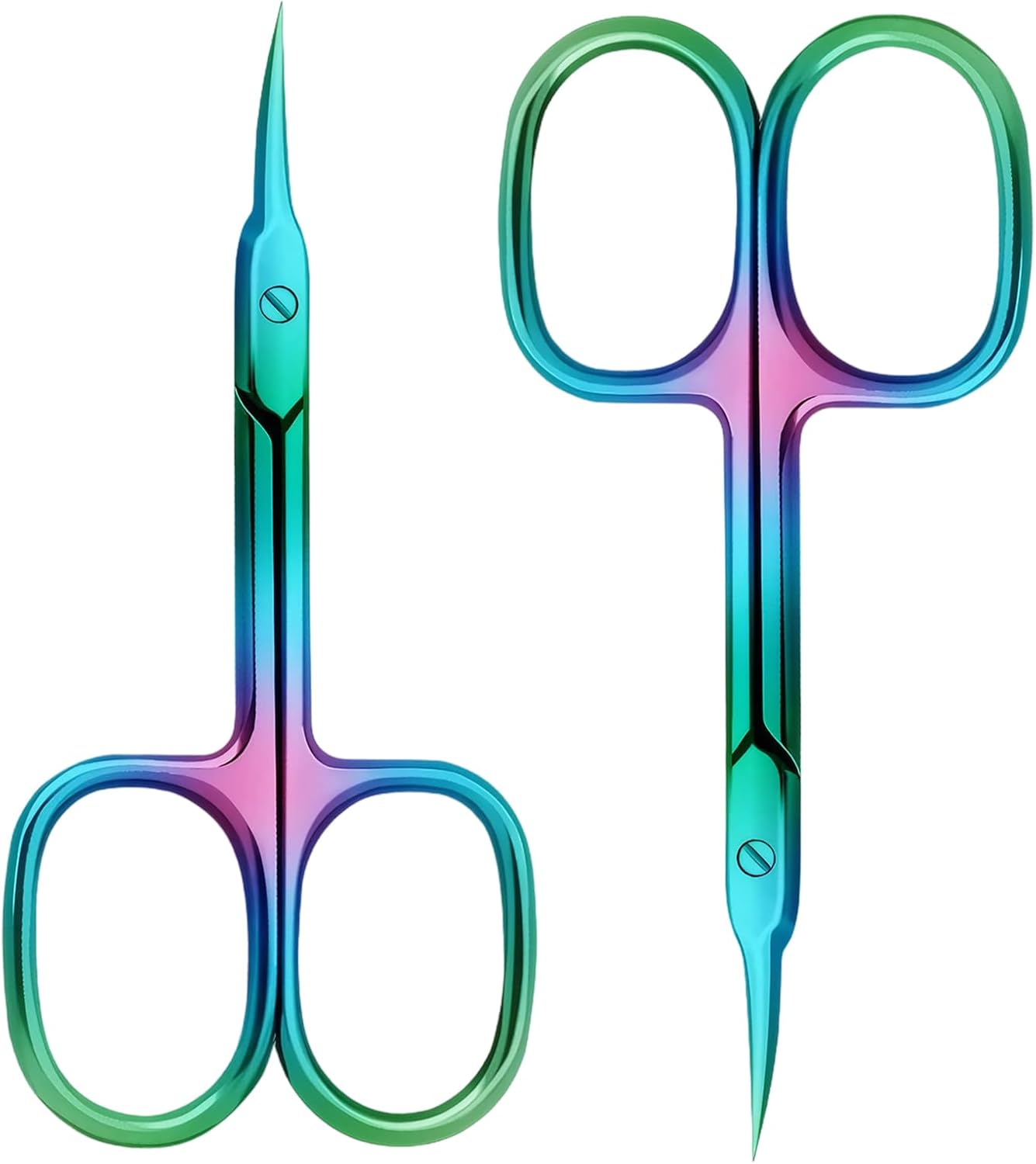 Factory Price  Cuticle Scissors Extra Fine Curved Blade, Super Slim Manicure Scissors for Cuticles Professional Small Scissors with Precise Pointed Tip Grooming Blades, Eyebrow, Eyelash, and Dry Skin