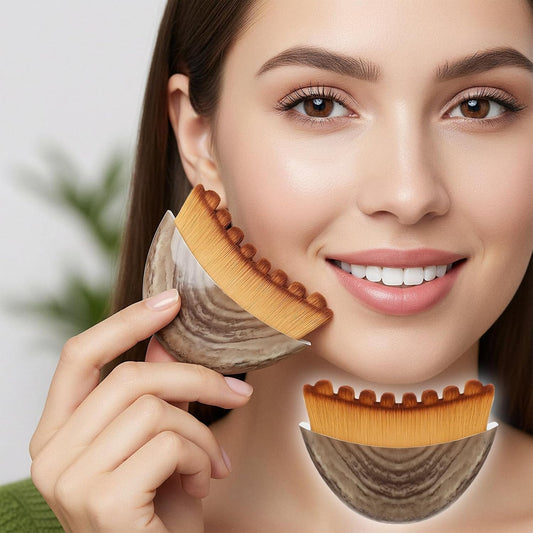 High Quality Contour Face Brush, Facial Brush for Lymphatic Drainage, Dry Lymphatic Massage Brush, Face Sculpting Brush, Contour Face Brush, Jawline and Chin Sculpting, Face Depuffer, Facial Tool