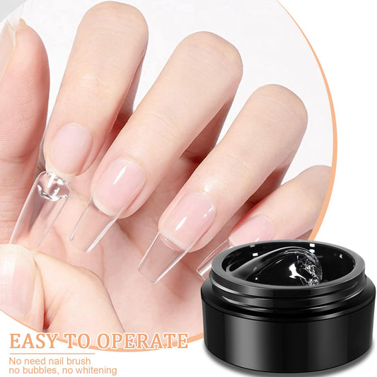 Best Price Nail Rhinestone Glue Gel, Nail Gem Glue for Nail Art, Clear Adhesive for Small Diamonds Gems Crystals trinkets, Gift for Girls, UV/LED lamp