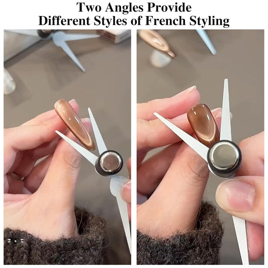 Best Price Cat Eye Nail Magnet for Nails,3PCS French Cat Eye Magnet Tool,Stainless Steel French Cat Eye Nail Magnet Set,Perfect for DIY Home or Nail Salon