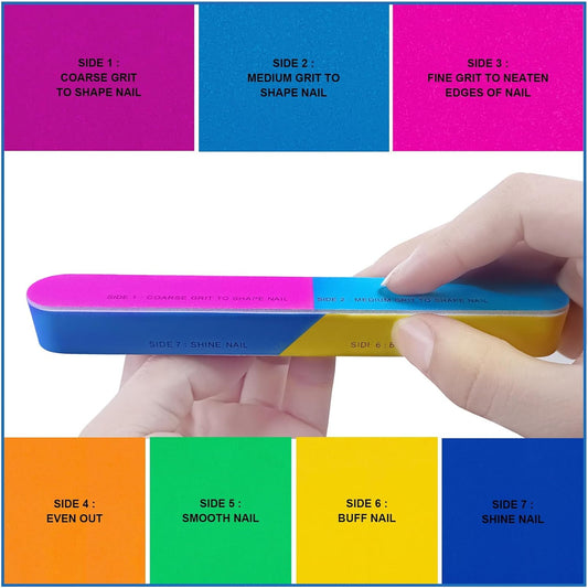 Hight Quality Nail File Kit Professional Nail Files & Buffers Manicure Supplies Filer Buffer for home salon