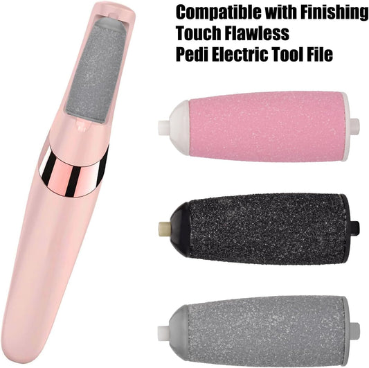 High Quality Replacement Rollers Extra Coarse Rollers for Feet Roller Refill Heads Compatible with Finishing Touch Flawless Pedi Electric Tool File