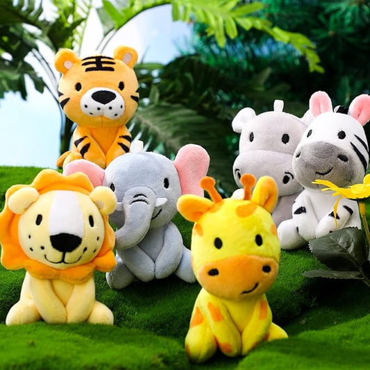 high Quality Cute Plush Elephant Lion Giraffe for Baby Shower Christmas Birthday Gift Stuffer Toy Themed Party Decoration
