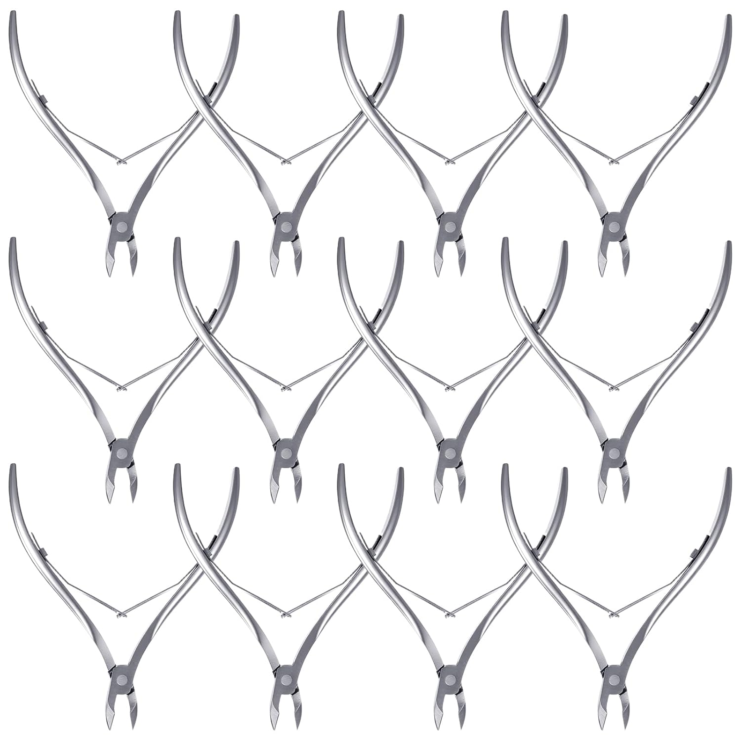 Wholesale Cuticle Trimmer Nippers Stainless Steel Nail Cutter with Pointed Sharp Blades Double Spring Dead Skin Clipper Scissor Pedicure Manicure Tool for Fingernails Toenails Care