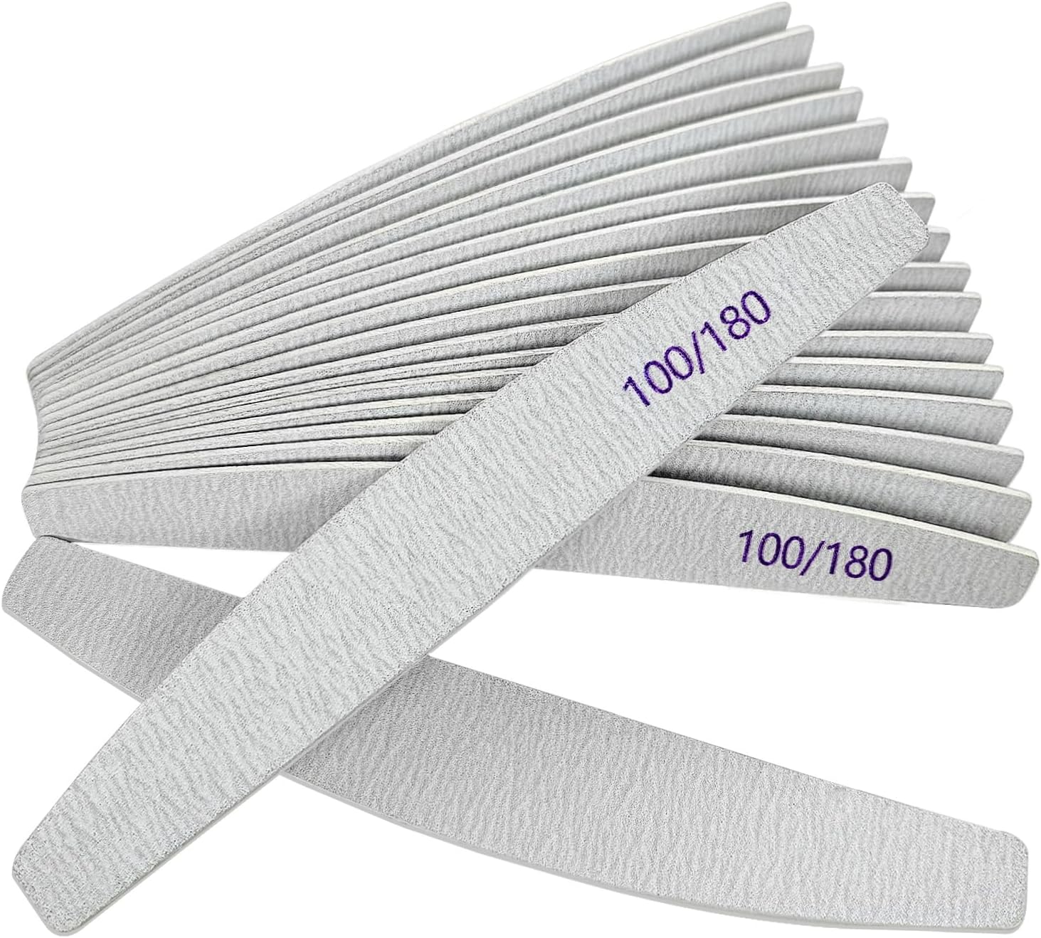 Nail File Professional Nail Files Reusable Double Sided Emery Board(100/180 Grit) Nail Styling Tools for Home and Salon Use Christmas Gifts for Women