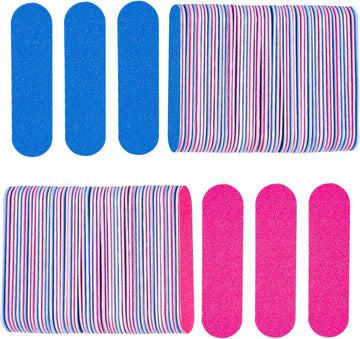 Mini  Nail Files for Nature Nails Small Disposable Double Sided Colorful Nail File Bulk for Home Salon