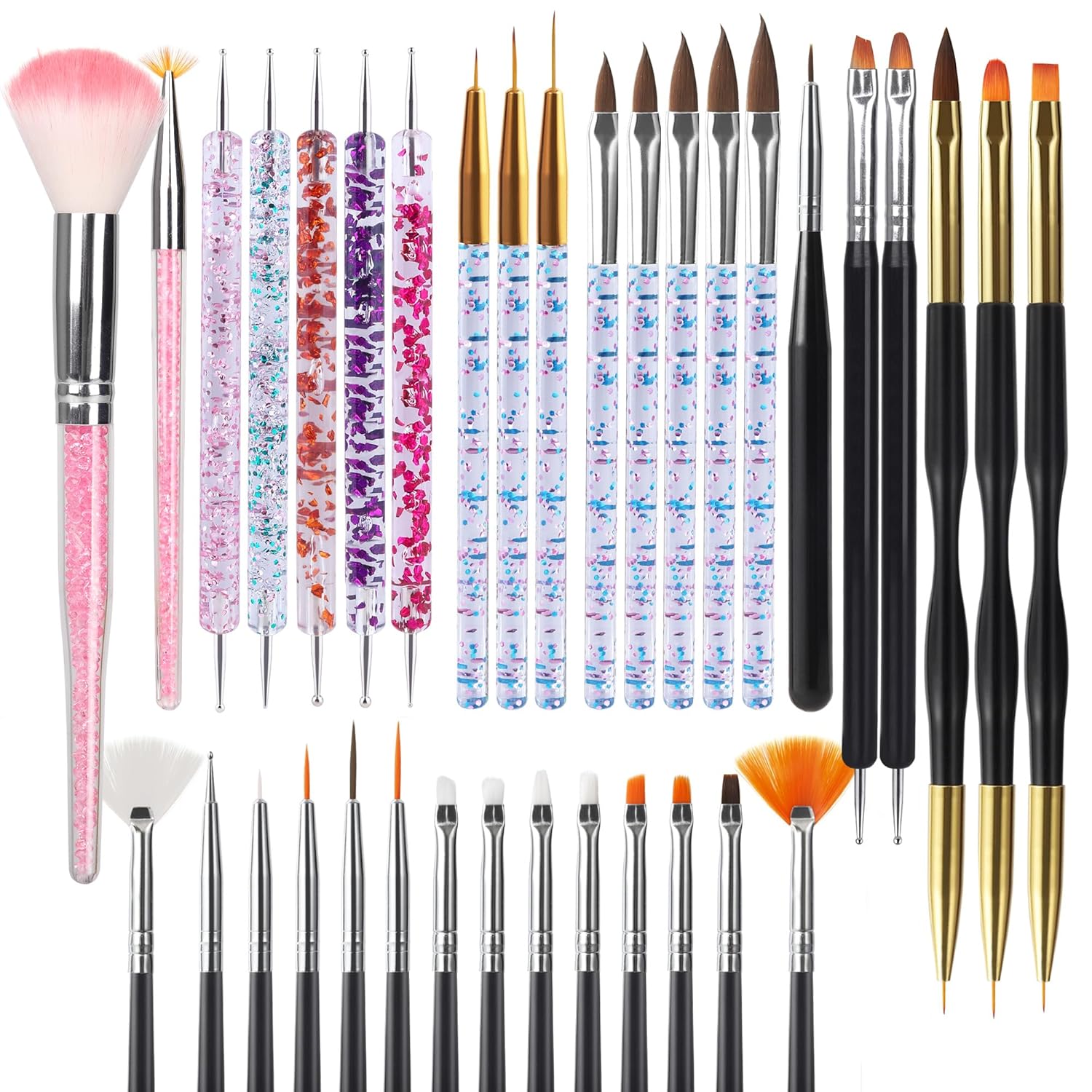 Good Price Nail Art Pens brushes,Nail Art Tool Set,Nail Dotting Tools,Nail Dust Brush,Striping Nail Art Brushes for Long Lines,Nail Drawing Pen For Salon and Home