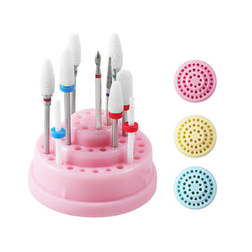Factory Price  Nail Drill Bits Storage Stand Nail Bit Display Holder Organizer for Easy Access and Neat Storage Salons and Home Manicure